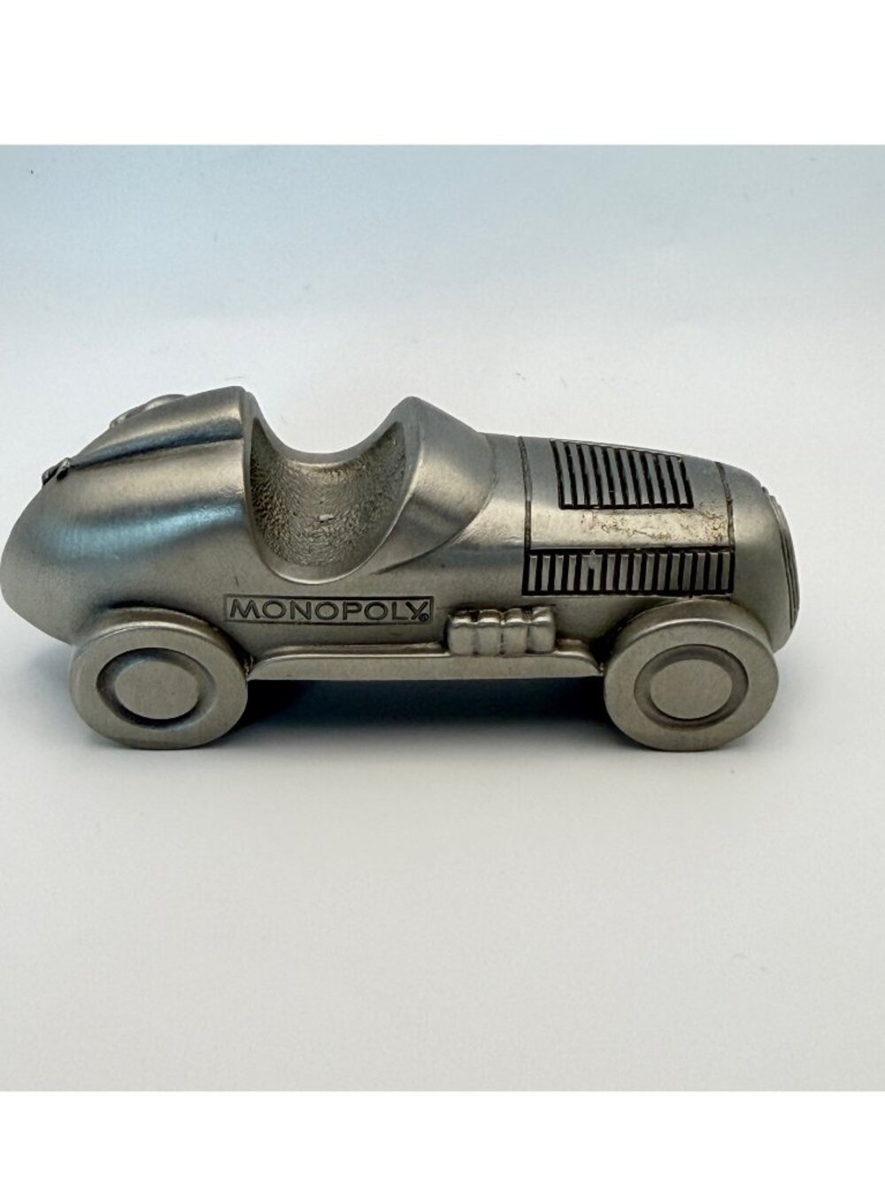 Monopoly 3.5" Pewter Race Car Token 1998 Hasbro W.T. Wilson USA Desk Collectible